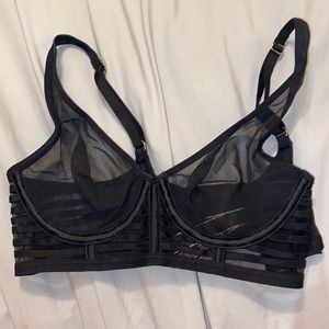 Victoria’s Secret sheer unlined black bra